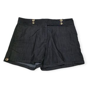 Adam Lippes Sailor Chic Dark Wash Shorts